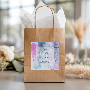 Dreamy Spring Bridal Shower Favor Label Stickers