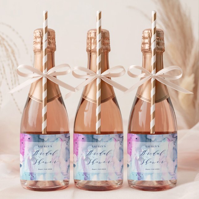 Dreamy Spring Bridal Shower Mini Wine Labels (Creator Uploaded)