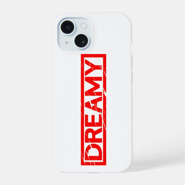 Dreamy Stamp iPhone 15 Case (Back)