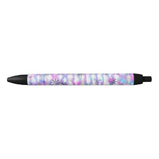 Dreamy Starburst Waves Pattern Black Ink Pen