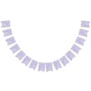 Dreamy Starburst Waves Pattern Bunting Flags