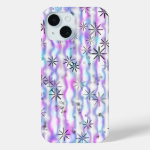 Dreamy Starburst Waves Pattern iPhone 15 Case