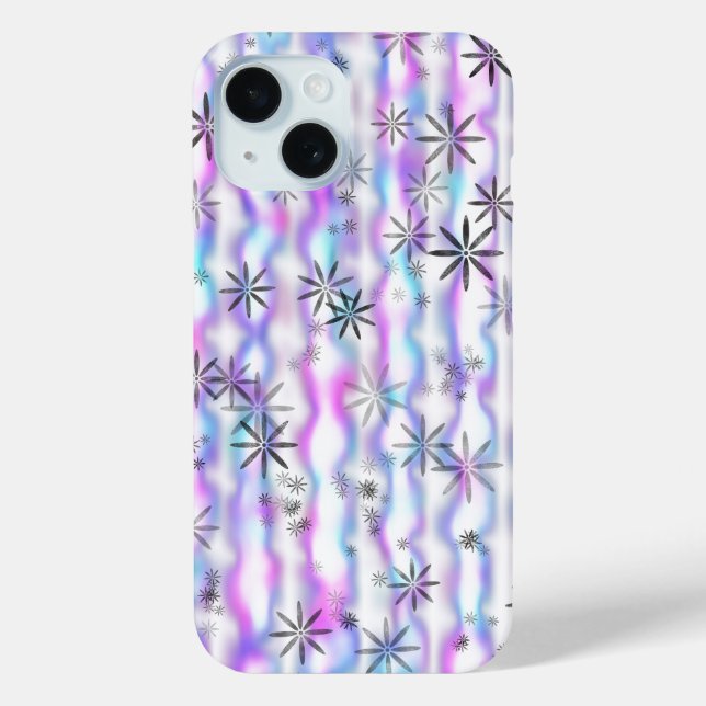 Dreamy Starburst Waves Pattern Case-Mate iPhone Case (Back)