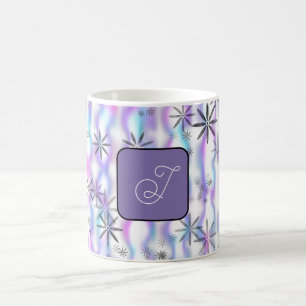 Dreamy Starburst Waves Pattern Personalized Coffee Mug
