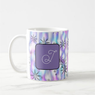 Dreamy Starburst Waves Pattern Personalized Coffee Mug