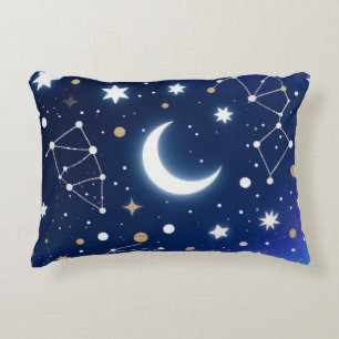 Dreamy Starry Night Sky Throw Pillow – Celestial C