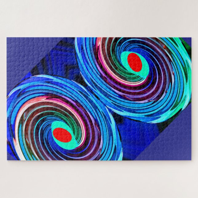Dreamy summer days abstract art jigsaw puzzle (Horizontal)