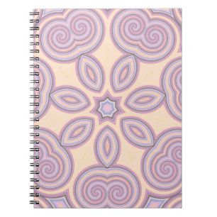 Dreamy Swirls – Pastel Psychedelic Pattern Notebook