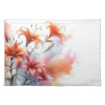 Dreamy Tiger Lily Watercolor