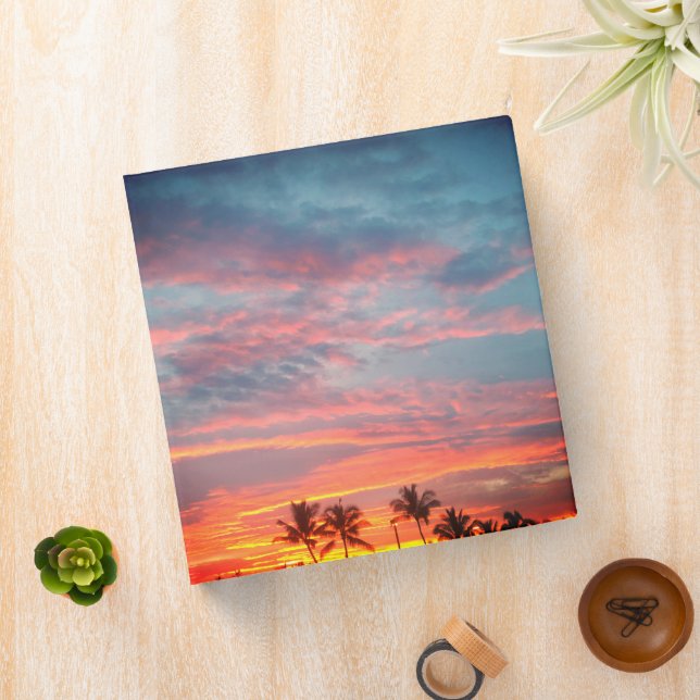 Dreamy Tropical Sunset Binder (In Situ)