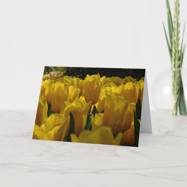 Dreamy Tulip Garden Note Card (Front)