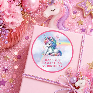 Dreamy Unicorn Pastel Magical Day Birthday Sticker