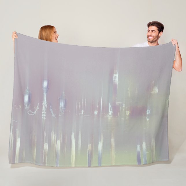 Dreamy Venice Italy Fleece Blanket (In Situ)