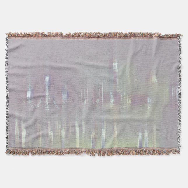 Dreamy Venice Italy Throw Blanket (Front)