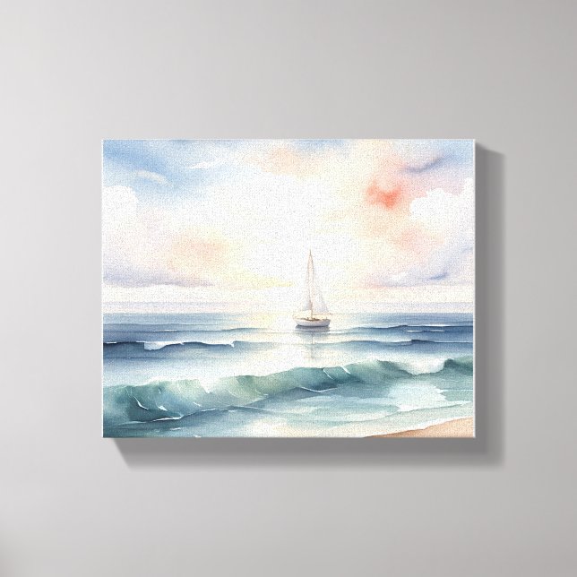 Dreamy water colour effect Stretched Canvas Print (Front)