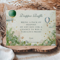 Dreamy Watercolor Balloon Diapper Raffle
