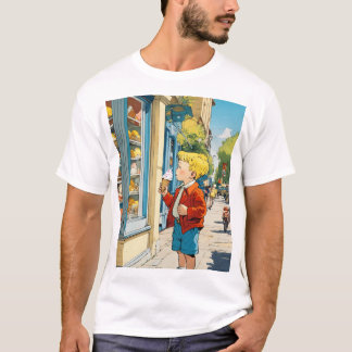 Dreamy Watercolor Cityscape T-Shirt