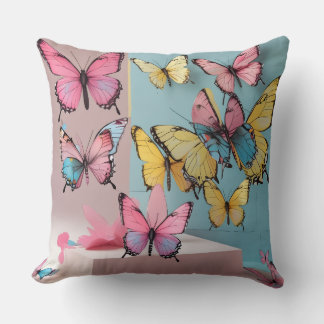 Dreamy Watercolor Coussin papillon
