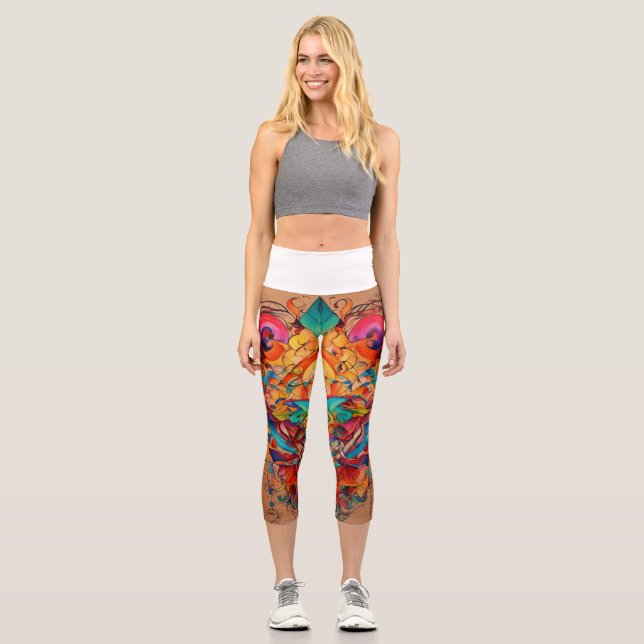 Dreamy Watercolor Leggings - Design Whimsical sur (Recto)