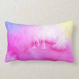 Dreamy Watercolor Lumbar Pillow