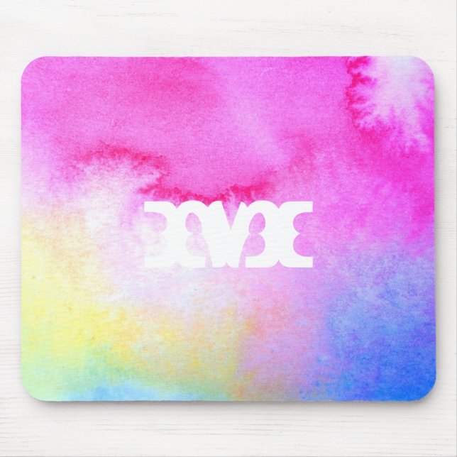Dreamy Watercolor Mouse Pad (Front)