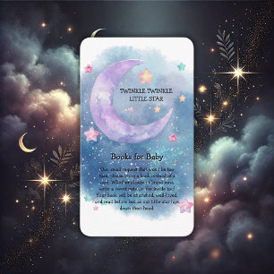 Dreamy Watercolor Twinkle Little Star Baby Shower Enclosure Card