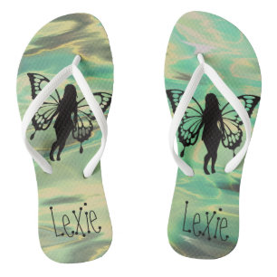 Dreamy Whimsical Fairie Flip Flops