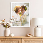 Dreamy White Rose Heart Photo Newlywed Wedding Poster<br><div class="desc">Celebrate a beautiful union with this romantic wedding poster featuring a soft, faded white rose photo by Destei. A heart-shaped photo template allows you to showcase the couple’s favourite picture with personalizable names and wedding date below. This elegant design makes a lovely welcome sign, photo area decoration or keepsake display...</div>