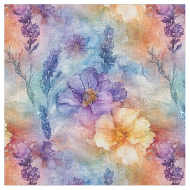 Dreamy Wildflower Fabric (Close Up)