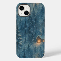 Dreamy Winter Forest Cozy Blanket