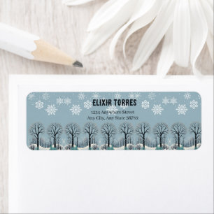 Dreamy Winter Forest Snowflakes Baby Shower