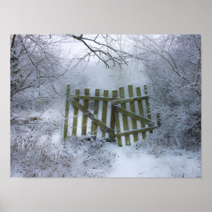 Dreamy winter wonderland poster