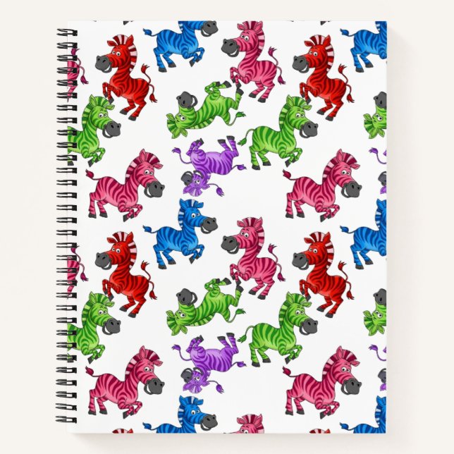 Dreamy Zebra World  Notebook (Front)