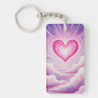 DreamyGlowHeart Keychain