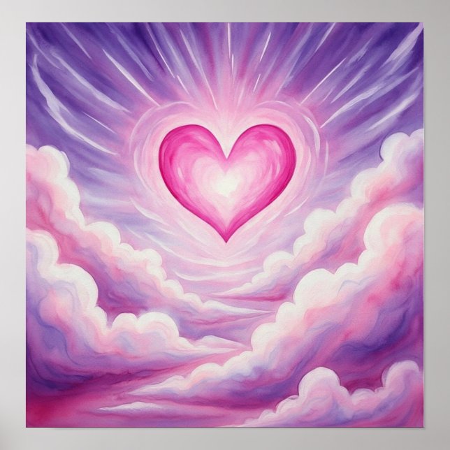 DreamyGlowHeart Poster (Front)