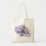 Dreidel Boy Tote Bag<br><div class="desc">Child-like drawing of a boy spinning the dreidel.</div>