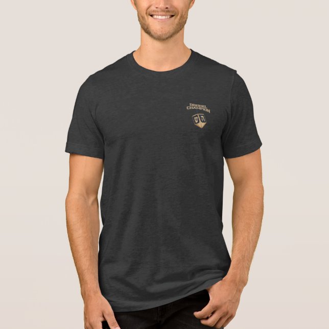 Dreidel Champion Hanukkah Novelty Tri-Blend Shirt (Front)