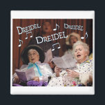 Dreidel Dreidel Dreidel Magnet<br><div class="desc">The first night of Chanukah is December 11th. This fun and customizable design is available on tee's,  bags,  cards and more. Great gifts for those eight crazy nights.</div>