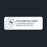 Dreidel Hanukkah Address Labels d10<br><div class="desc">a pretty Hanukkah holiday (or every day) design ...  All necessary licenses have been purchased and are on file. Images on this site are NOT public domain. You may not copy,  duplicate,  alter or scan these designs,  images,  illustrations,  photography,  art and writing.</div>