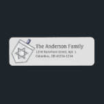 Dreidel Hanukkah Address Labels d13<br><div class="desc">a pretty Hanukkah holiday (or every day) design ...  All necessary licenses have been purchased and are on file. Images on this site are NOT public domain. You may not copy,  duplicate,  alter or scan these designs,  images,  illustrations,  photography,  art and writing.</div>