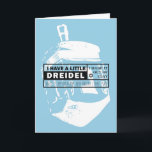 Dreidel Song Hanukkah Card<br><div class="desc">Graphic,  modern version of the classic dreidel song.</div>