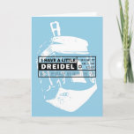 Dreidel Song Hanukkah Card<br><div class="desc">Graphic,  modern version of the classic dreidel song.</div>