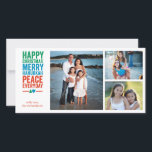 Dreidel Tree 3 Holiday Card<br><div class="desc">Showcase your favourite photo with this colourful message this holiday season.</div>