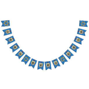 Dreidels for Hanukkah Bunting Flags