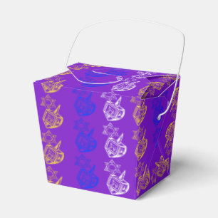 Dreidels + Stars Favor Box
