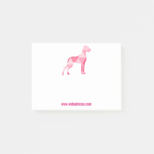 Dreiecks Dogge Post-it Notes (Front)