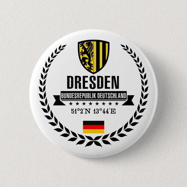 Dresden 2 Inch Round Button (Front)
