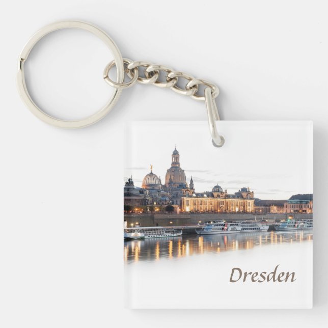 Dresden at night keychain (Front)