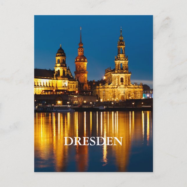 Dresden at Night Postcard (Front)