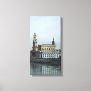 Dresden Elbufer Vedute - Canaletto - Bellotto Canvas Print